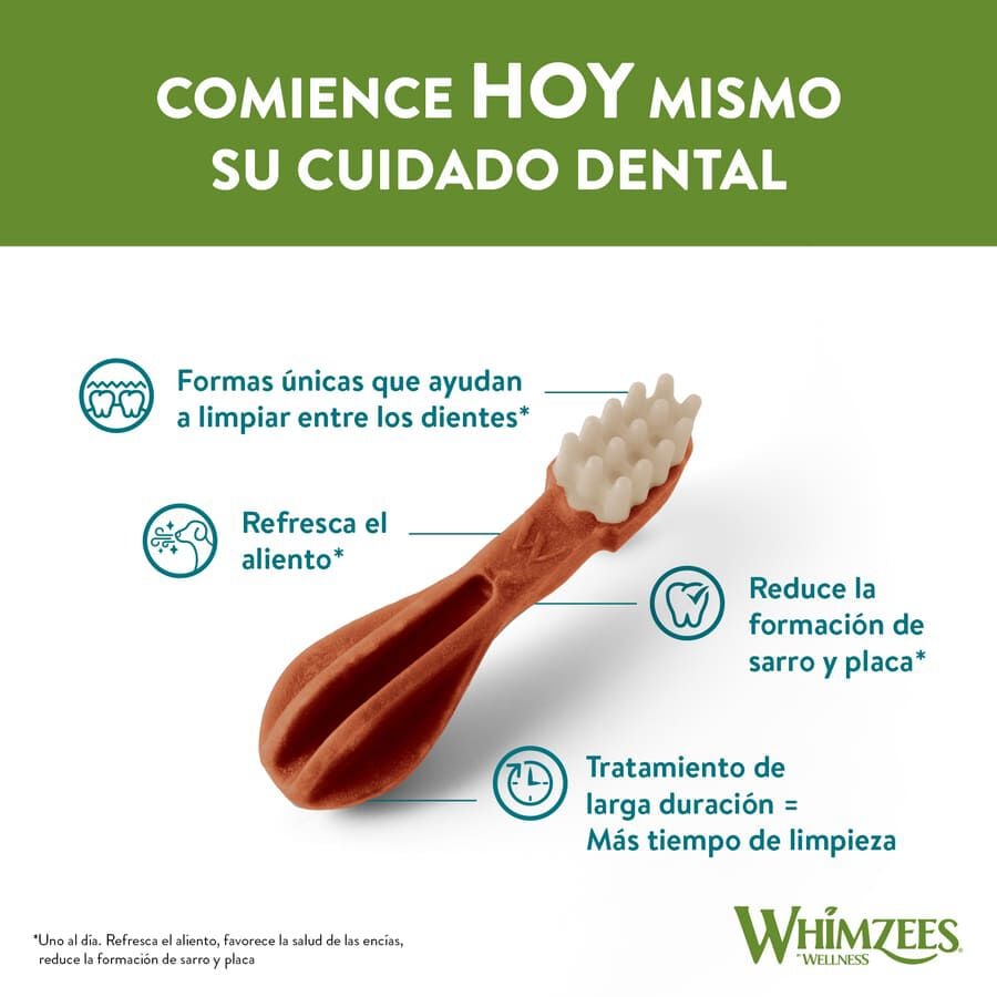 12 barritas Whimzees Snacks Dentales para perros de razas medianas, , large indicador imagen numero 2